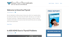 Desktop Screenshot of knowyourthyroid.com