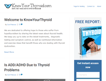 Tablet Screenshot of knowyourthyroid.com